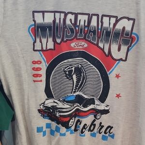 Ford Mustang Cobra Tee - Gray and Red